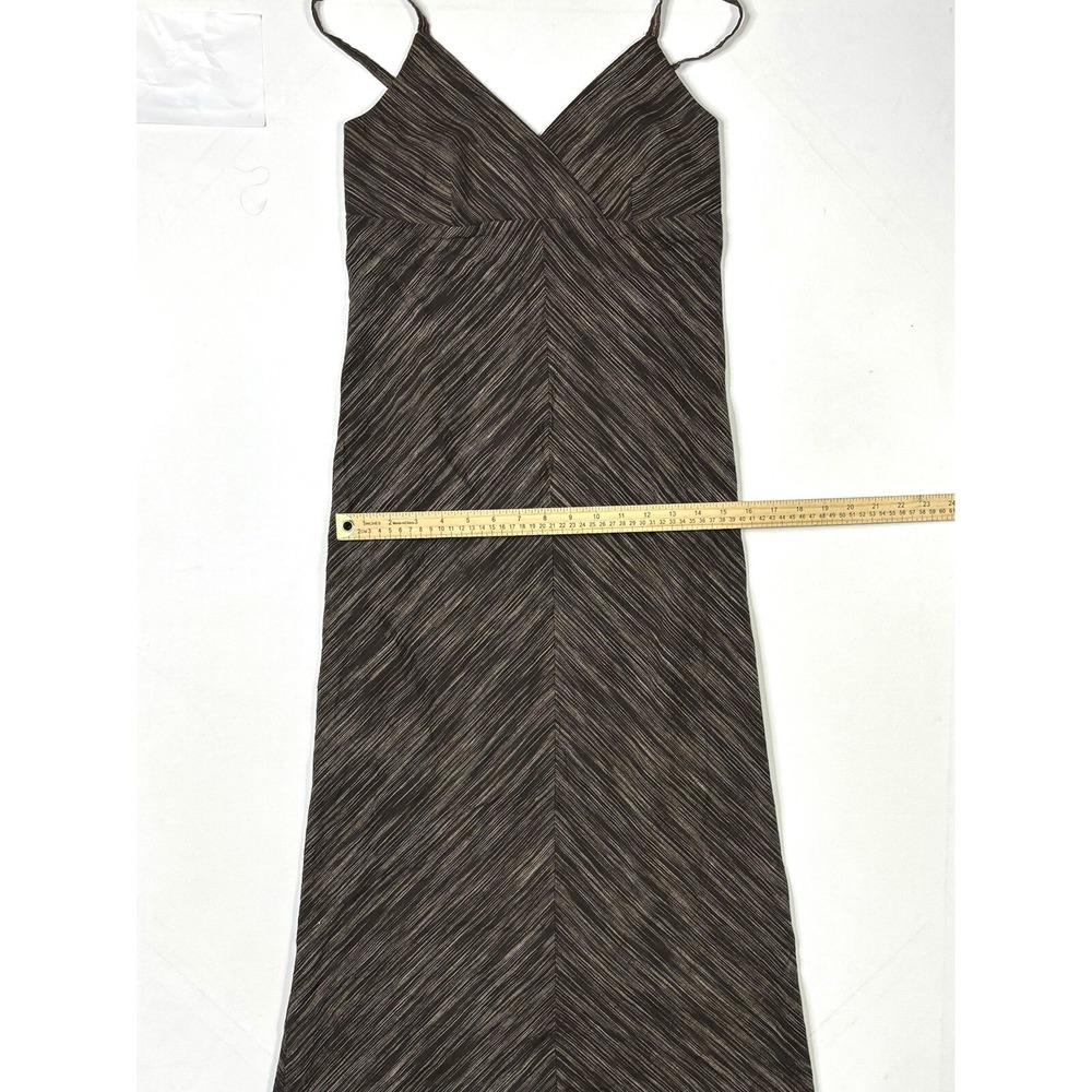 Old Navy Dress Women's 2 Linen Blend Brown Pencil Maxi Summer - Picture 5 of 12